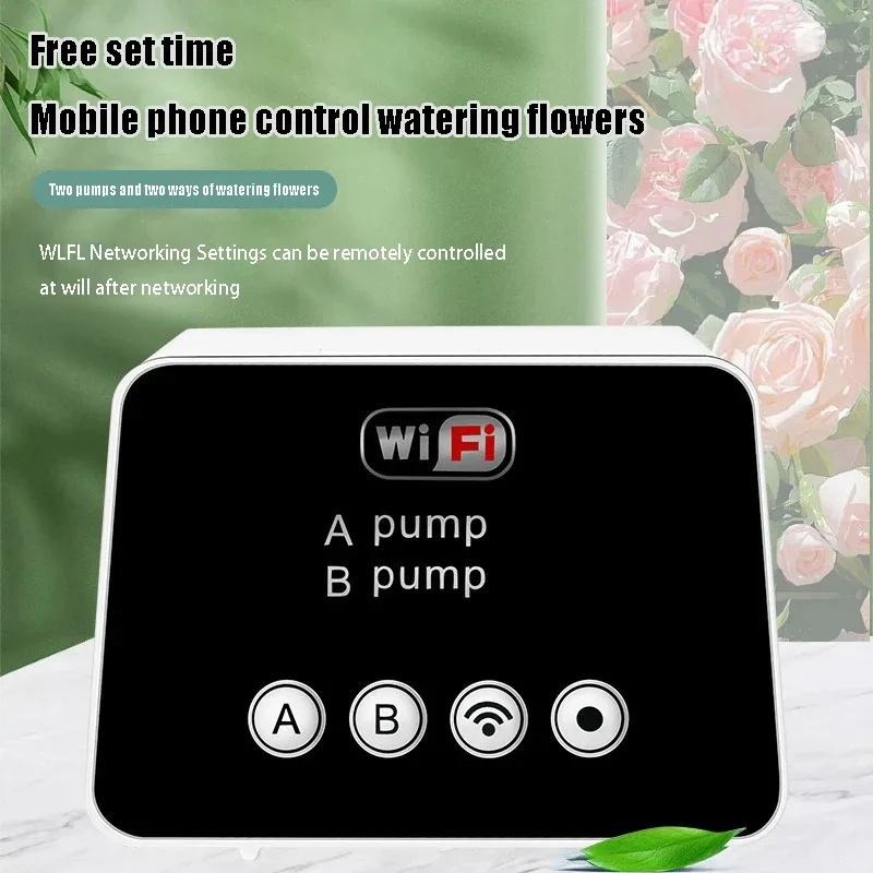 WiFi Intelligent Garden Watering Device Timed Automatic Irrigation Drip Adjustable Drip Arrow Remote APP Controller