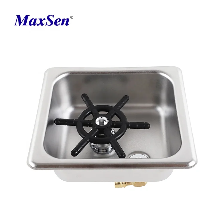 Commercial Automatic Beer Bar Glass Rinser Stainless Steel Bottle Pitcher Jug Cup Glass Rinser for Kitchen Sinks