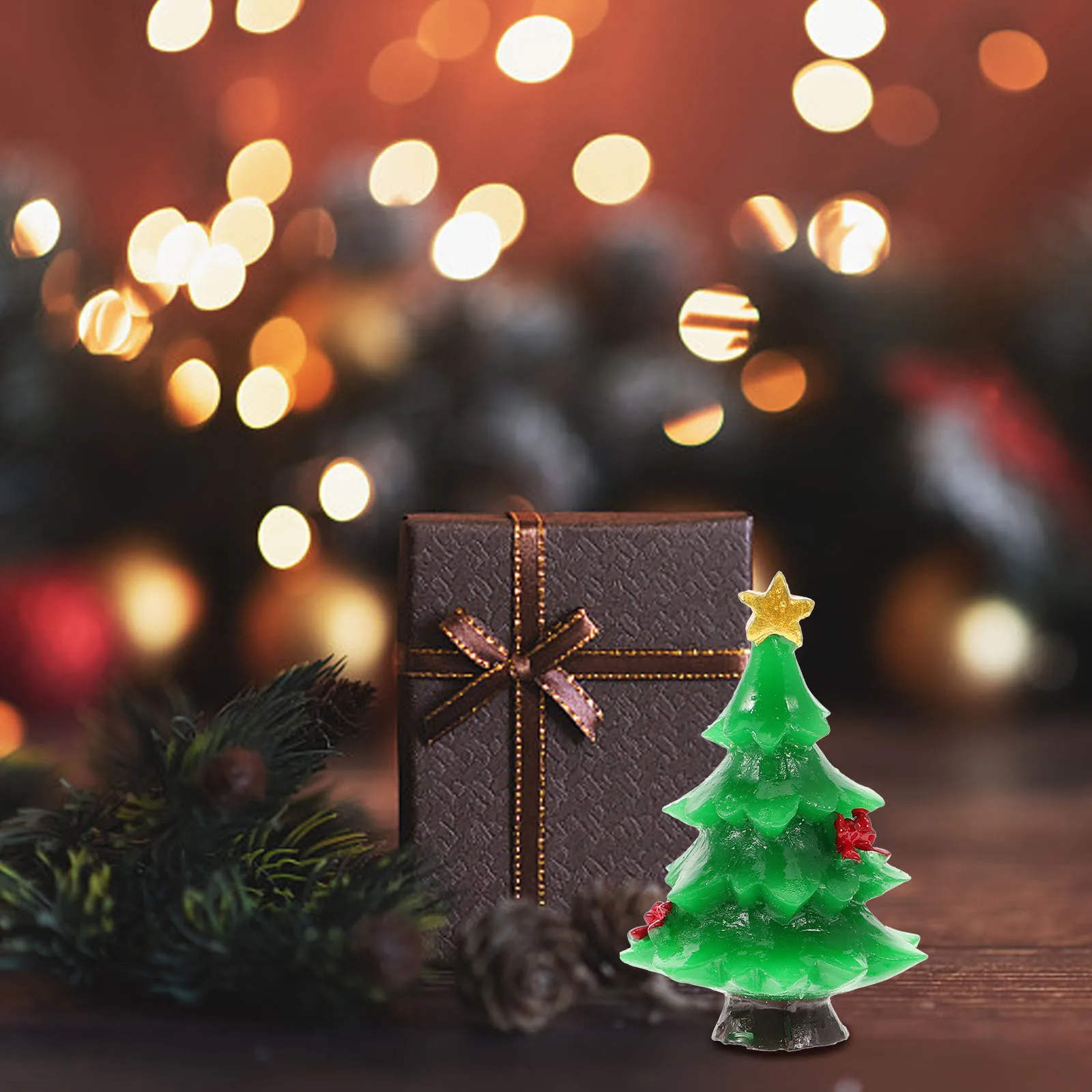 

30 PCS Christmas Micro Miniatures Decorations Tree Ornaments Felt Decorative Objects for Artificial Xmas