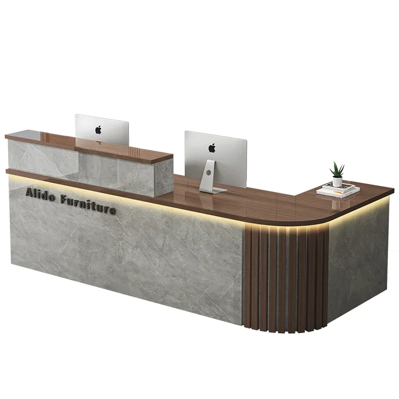 

Chinese bar checkout page Corner reception desk Company counter Desk Clothing store Commercial store Small