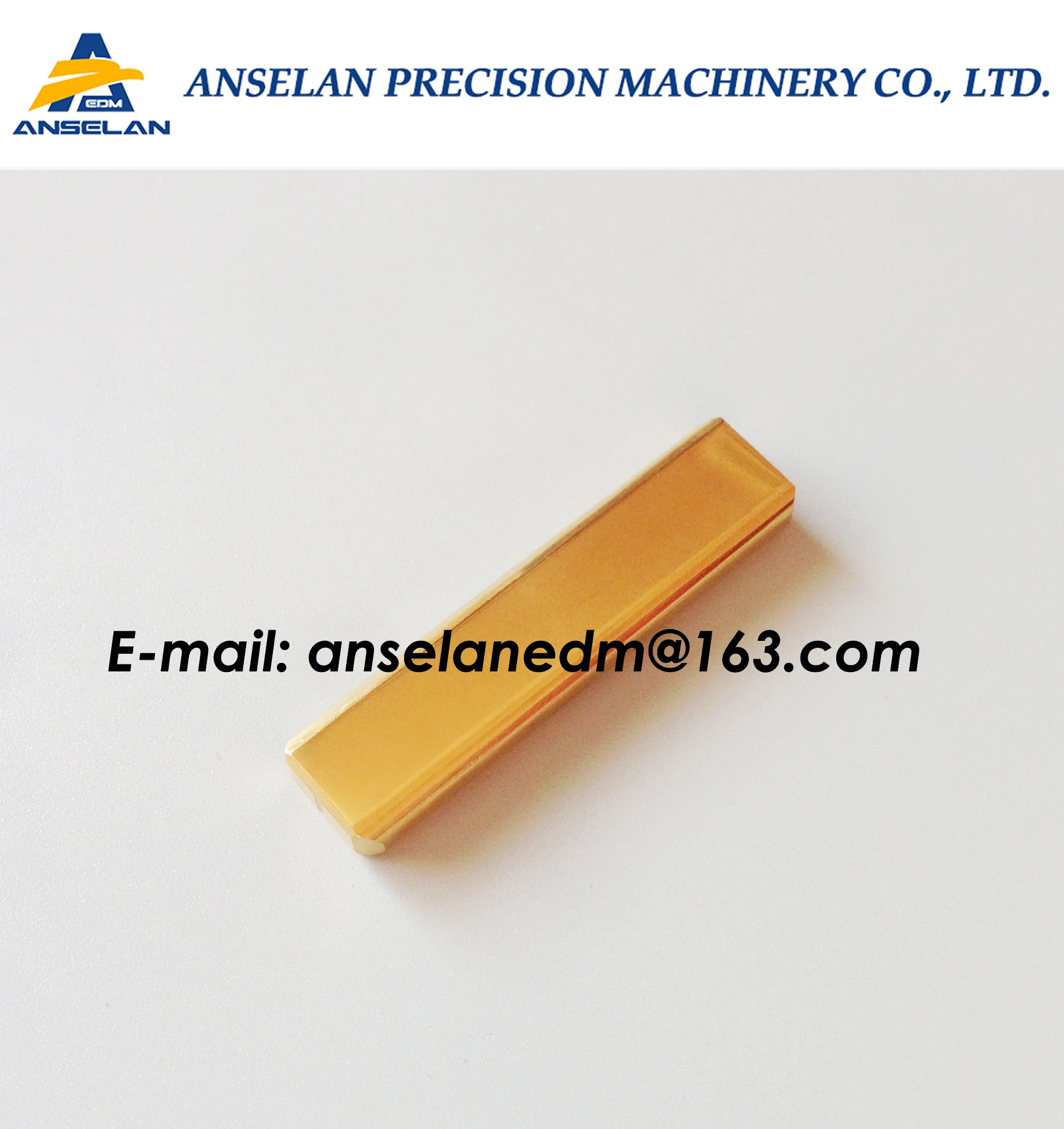 

S011-T 3110330 Power Feed Contact (Titanium Coated) 4.8x40x10, edm Conductivity Piece H=10 MWS01390A, J01118A, 3085263, J04254A