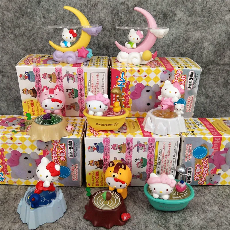 

Cartoon Hellokitty Moon Version Desktop Decorations Cat Toy Figure Blind Box Surprise Gift For Bath Room Tabletop Decoration