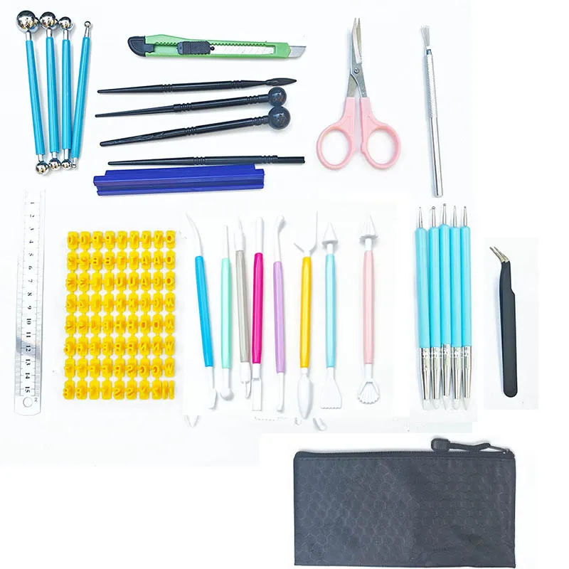 

Sculpture Handmade Clay Tools Set Plasticine Dotting Embossing Pens for Decorating Carving Engraving Resin Kit Modeling Knifes