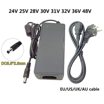 DC24V 6A AU UK 48V 36V Universal AC DC Power Adapter 25V 30V 32V 5A 24V 4A 5A 28V Power Supply 31V Switching Transformer 36V5A