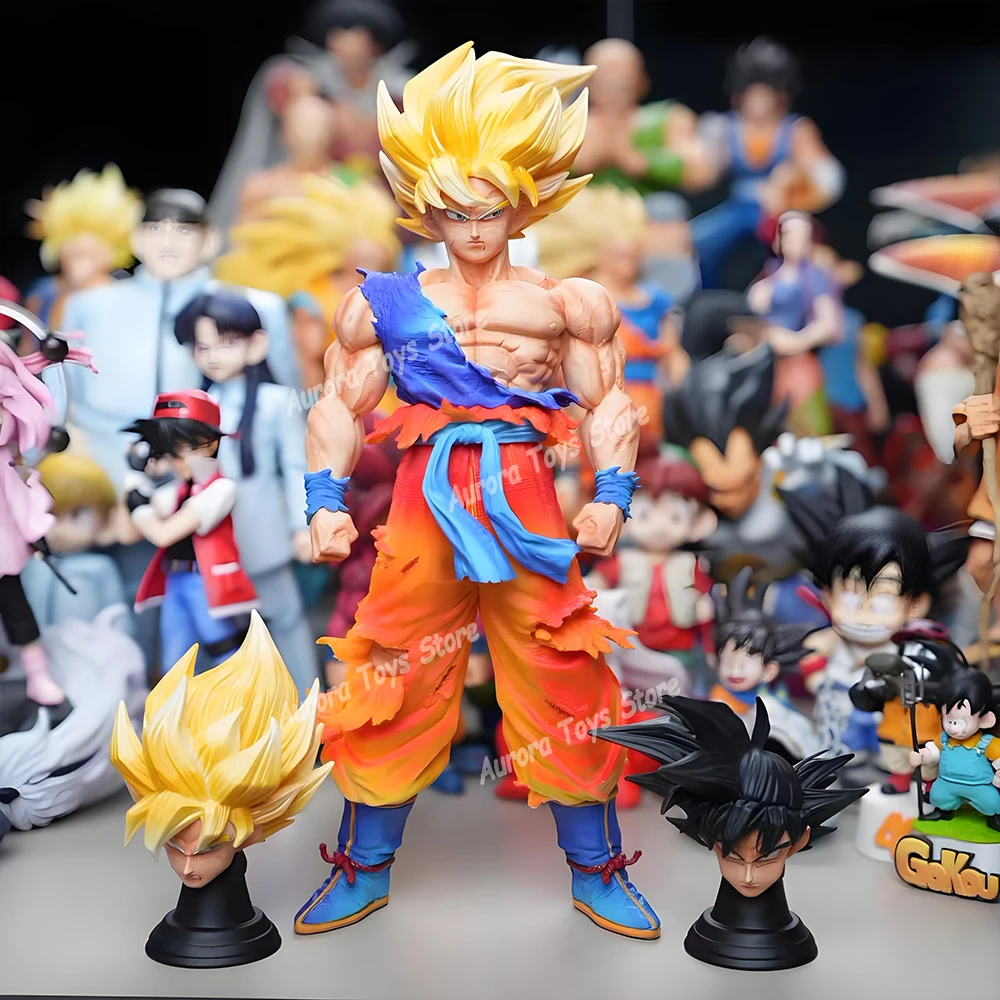

29-31 см Dragon Ball аниме фигурки Super Saiyan Son Goku фигурки героев ПВХ коллекция модель статуя украшение для рабочего стола игрушки подарки