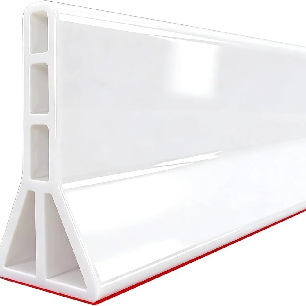7cm Height Shower Water Barrier Flexible Easy Install Water Stopper Strip Self Adhesive Floor Water Barrier