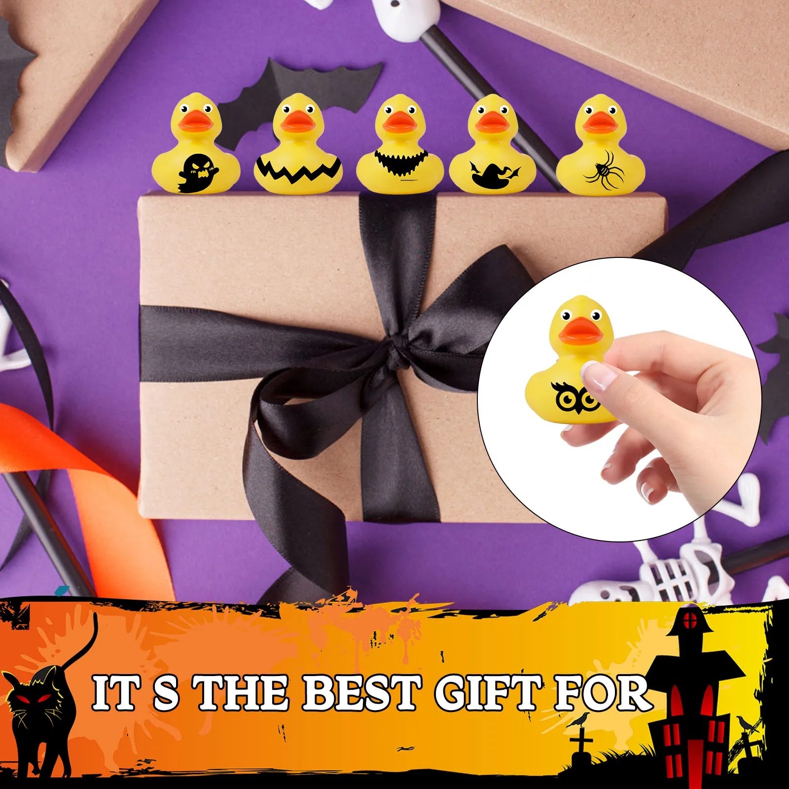 Il conto alla rovescia dell'orologio con sabbia da 10 minuti è qui. Scatola calendario Regalo notturno di Halloween Decorazione festival Spazzolatura sensoriale per bambini Hot
