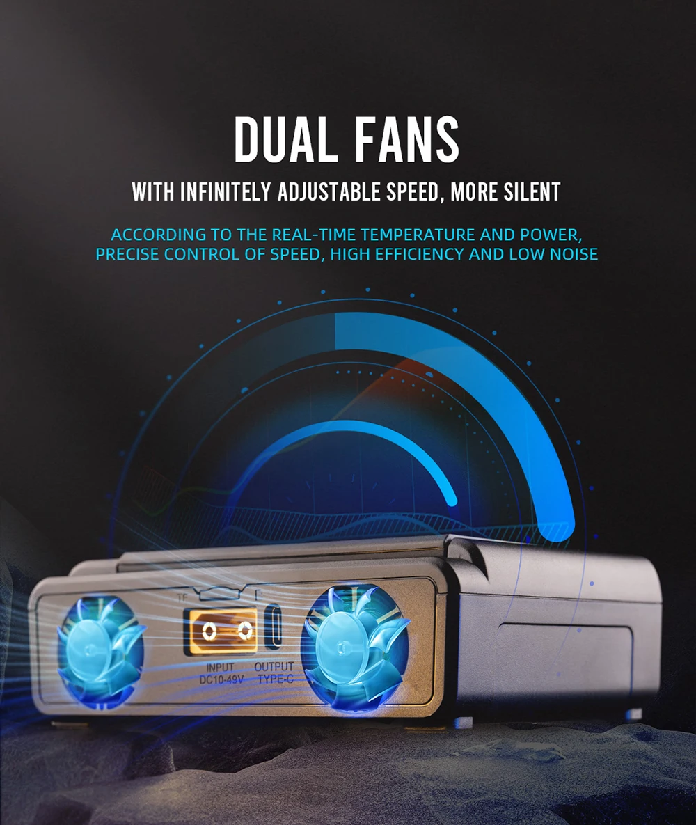 ToolkitRC M8D 800W 2*30A Scaricatore caricabatterie CC touch screen a doppio canale per batteria Lipo LiHV LiFe Lion 1-8S