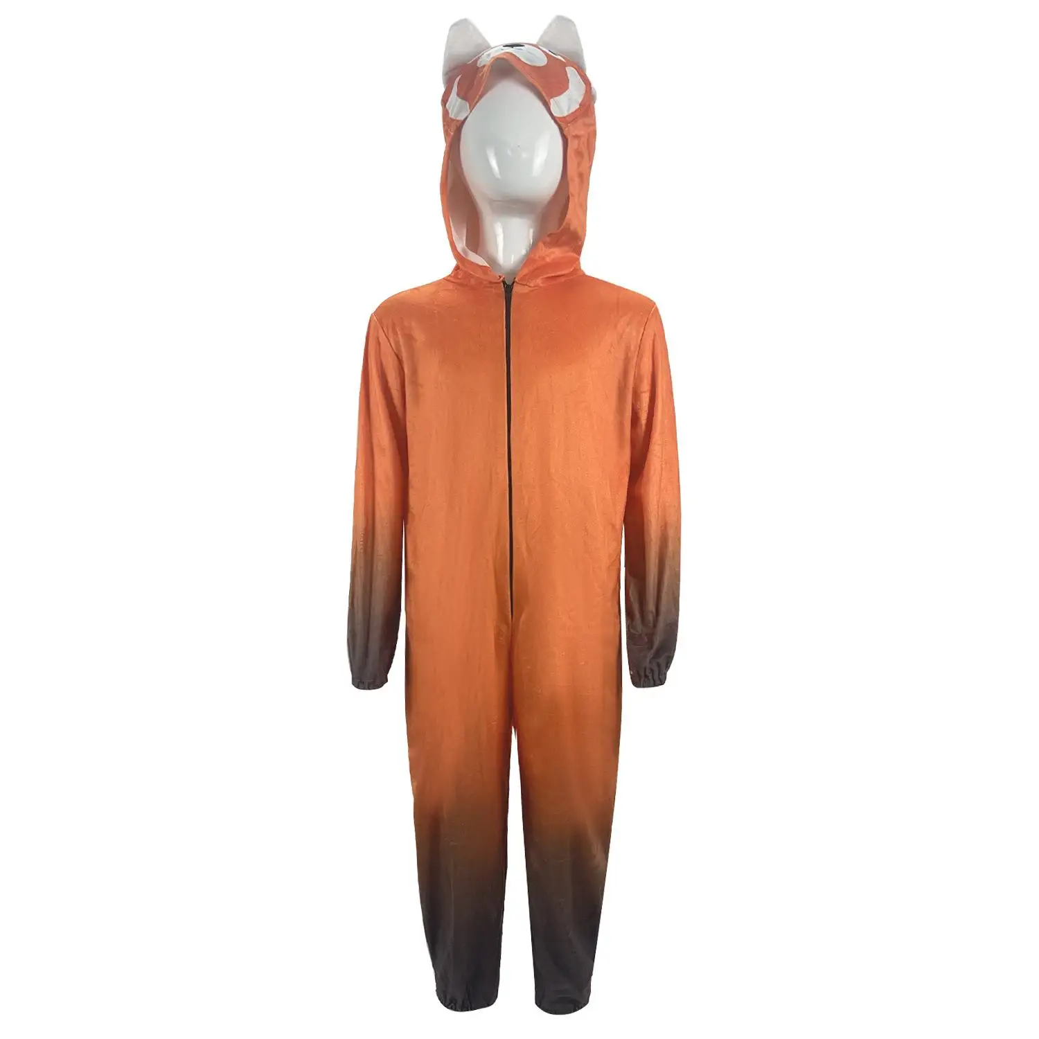 Halloween Par Turning Red Jeugd Transformatie Cosplay Pak Fce Cartoon Pyjama Onesie Cartoon Print Jumpsuit Spwear