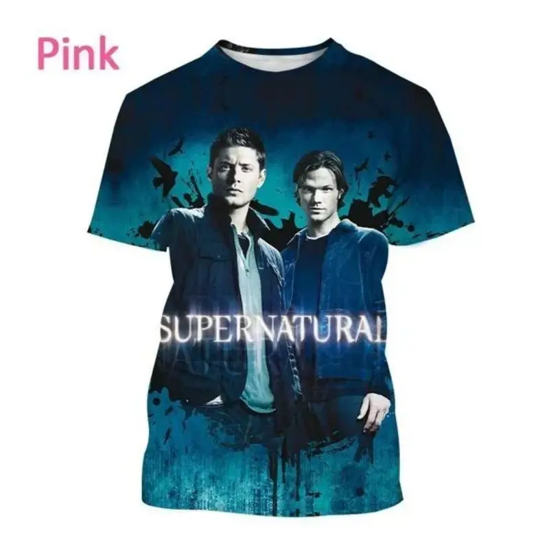 Summer Supernatural 3D Printed T-shirt New Fashion Casual Top Tees Street Harajuku T-shirt