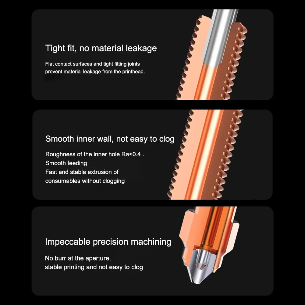 1/2/3 stücke Für Creality K2 Plus Düse Quick-Swap Düse Kit Gehärtete Stahl Düse 0,2/0,4/0,6/0,8mm für Creality K2 Plus