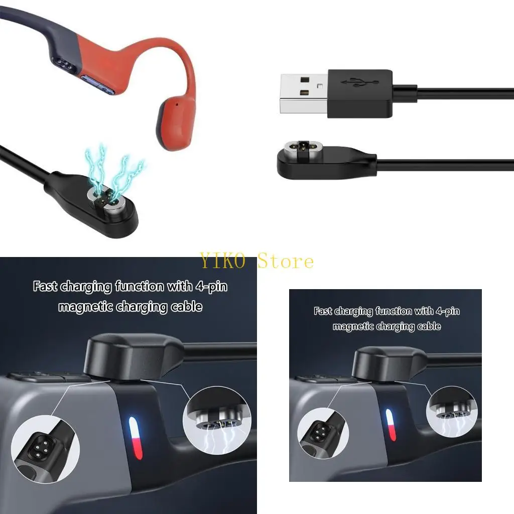 

K32C надежная линия зарядки адаптера с питанием для наушников OpenSwim S710