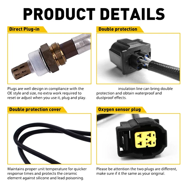 

4PCS O2 Oxygen Sensor For Chrysler Aspen Dodge Dakota Ram 1500 Truck 234-4029 56041953AA 05149171AA 68144248AA