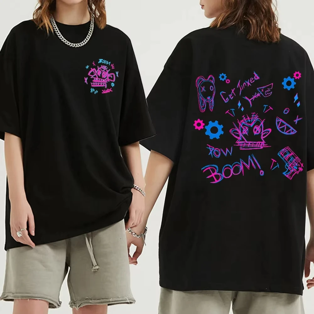 New Arcane Jinx T Shirt Fashion Men/Women Funny Cute Anime T-Shirt Unisex High Quality Casual oversized t shirt shirts for women