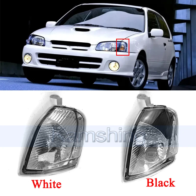 Kamshing 1pair Front Corner Light For Toyota Starlet Glanza 1996-1999 Front Turn Signal Lamp Headlight Marker Lamp