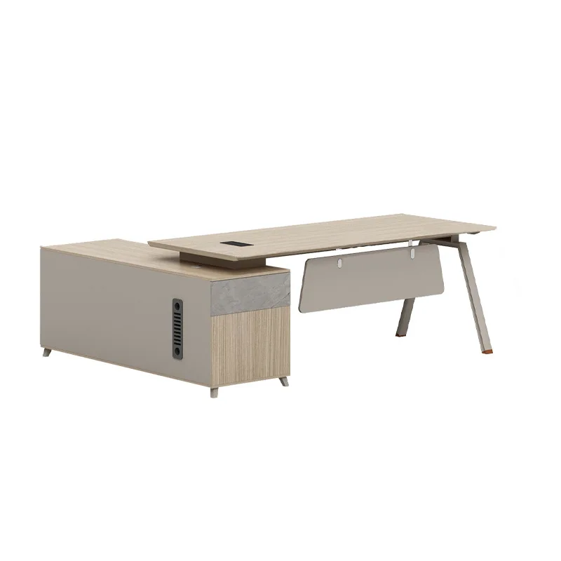Simple Modern Manager Office Desk and Chair Combination Building Supervisor Single Stylish Small Boss