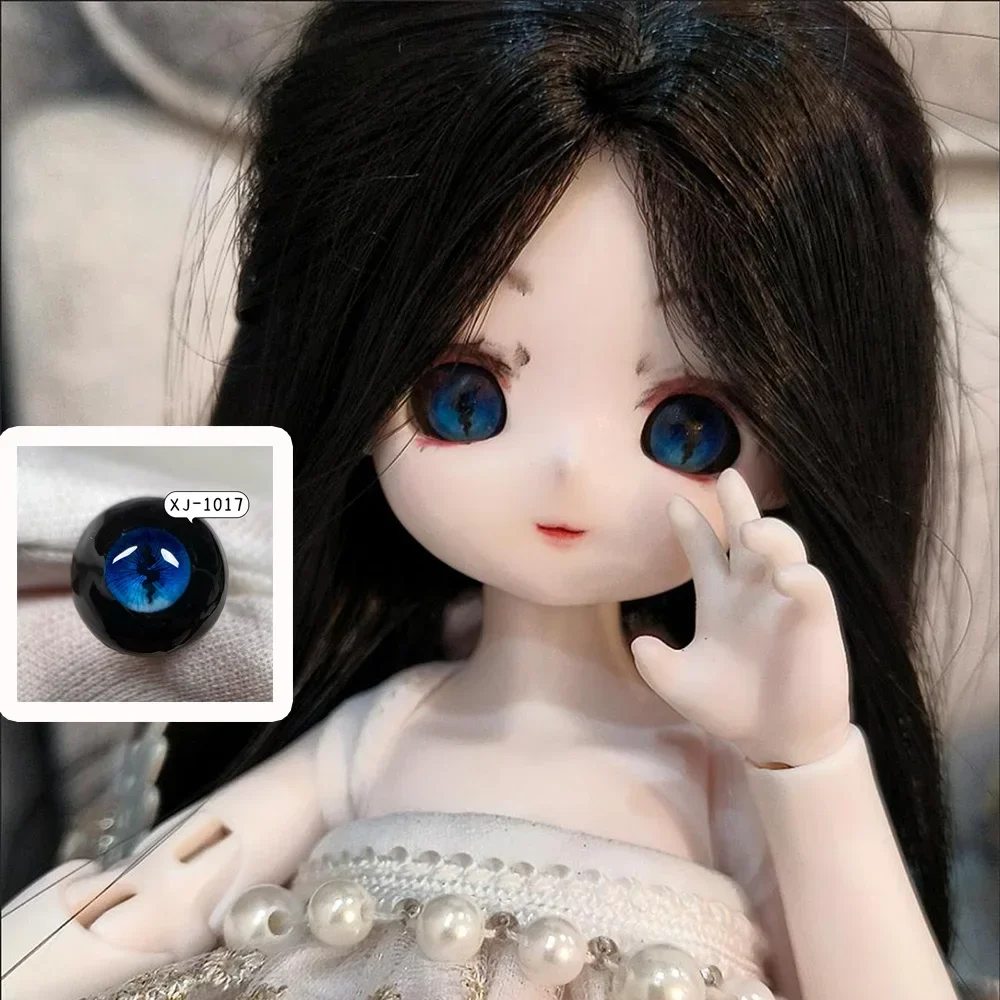 Yeux de poupée pour fille, 12/14/16mm, pour 1/6 1/4 1/3 Bjd, yeux de gypse, pupille, animaux, bricolage, cadeaux, accessoires