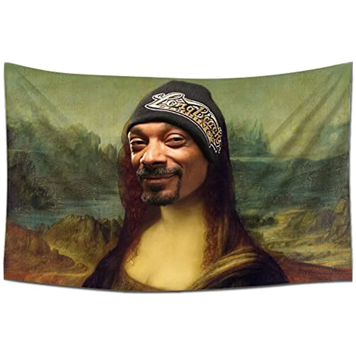 Eksent Snoop flag Dogg flag 3x5FT Mona Lisa Meme Flag Tapestry (Heavy Duty, 150D Polyester) For College Dorm Man Cave