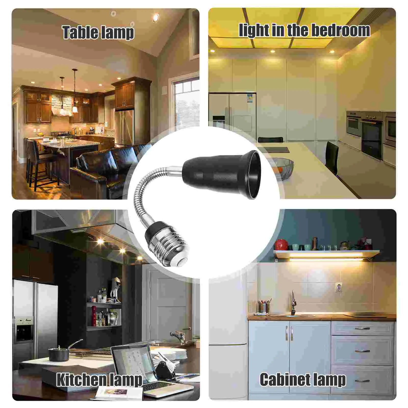 หลอดไฟซ็อกเก็ต Extender Converter ผู้ถือแบบฝัง E27 ปลั๊กต่ออะแดปเตอร์