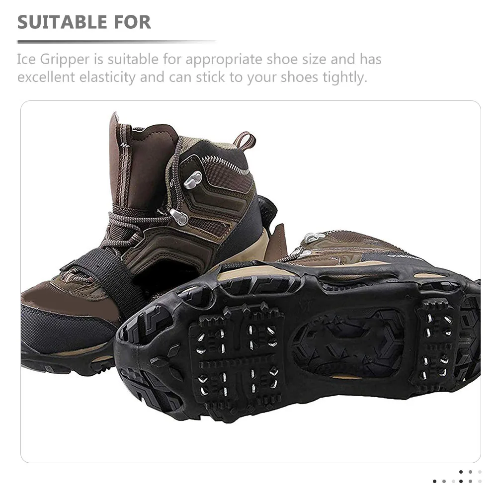 

Non-slip Shoe Covers Gripper Climbing Shoes Ice Grippers Polyester Grips Snow Attachment for