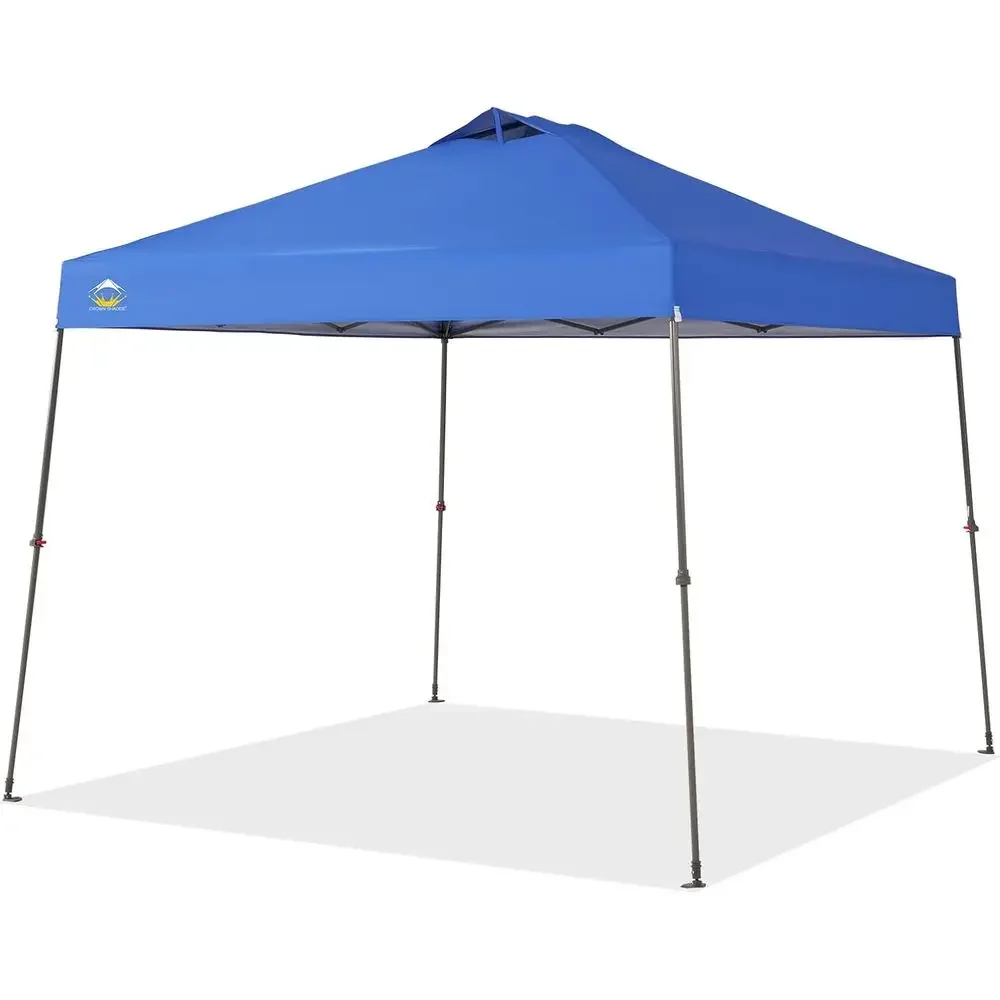 

Quick-Setup 11x11 Beach Tent for Outdoor Events, Parties, and Camping - Wheeled Bag, Silver-Topped, BlueTime-limited