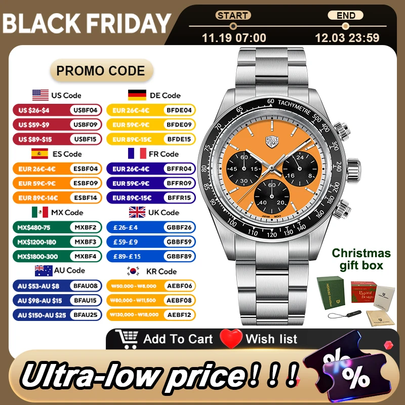 

RollsTimi 2025 NEW Mens Watch Top bran VK63 Movt Top brand Luxury Quartz Wristwatch Sapphire Chronograph Stainless waterproof