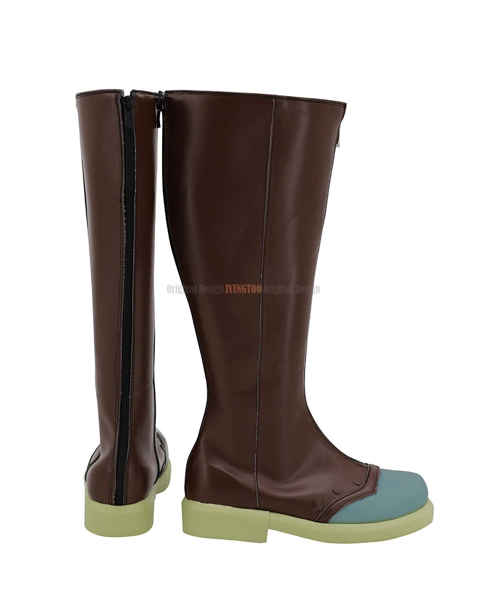 Jojo's Bizarre Adventure Rohan Kishibe Brown Shoes, Diamond é Unbreakable Rohan Cosplay Botas