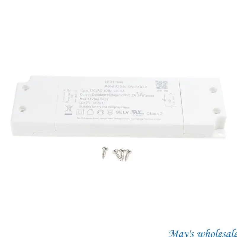 Controlador LED regulable 12V Convertidor electrónico 24W Fuente alimentación regulable 448A