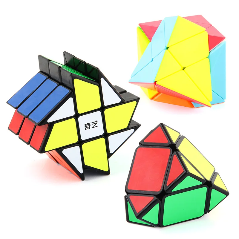 QIYI Various Special-Shaped Cube Transformation Oblique Transfer Edge Rotating Cube Racing Puzzle Science and Education