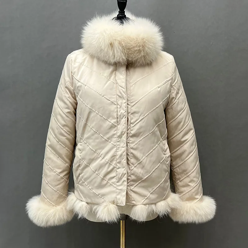 Casaco De Pele Winter Dikke Warme Bont Jas voor Vrouwen Echt Vest Pluizige Omkeerbare Jas Lange Mouwen Knop jassen S5578