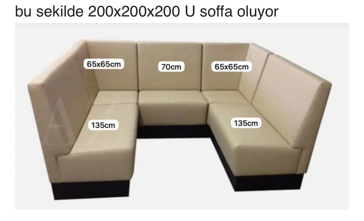 

Custom-made sofa: 200*200*200CM