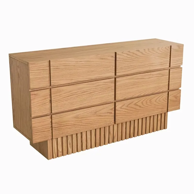 

Современная мебель для дома, гостиная, шкафчик из цельного дерева с несколькими ящиками, стильный простой атмосферный шкаф для хранения мебели