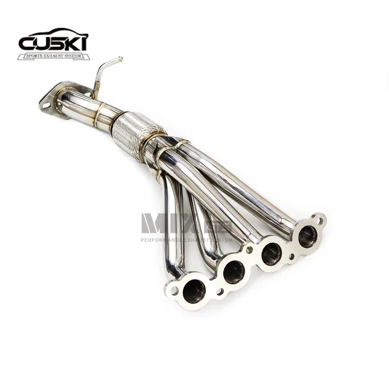 Polishing stainless steel NO Cat exhaust downpipe Exhaust Modification for 2015-2019 Mazda 3 Axela 2.0 displacement Car exhaust