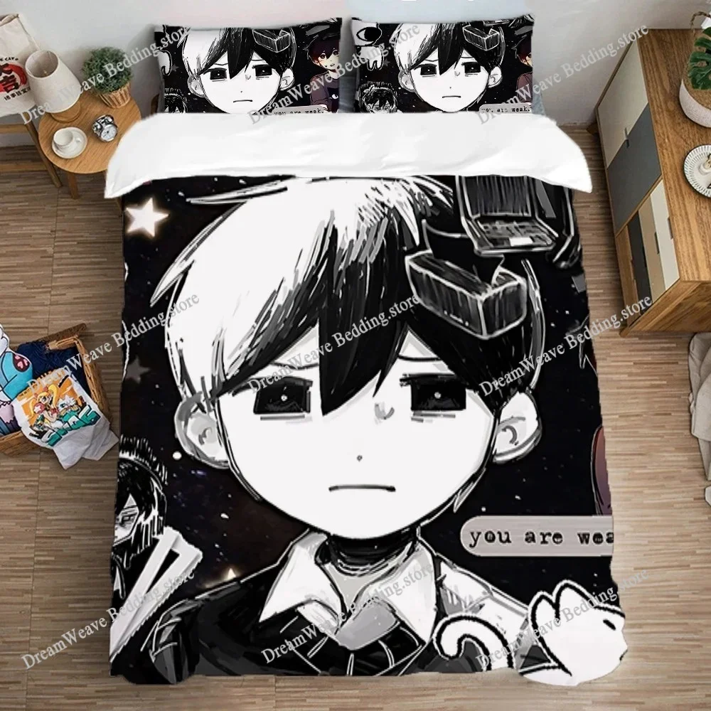 Single Double Large Size Bedding Decorations Duvet Cover Set Pillowcase Queen Bed Comforter Sets Art Fashion O-OMORIs Linen Home