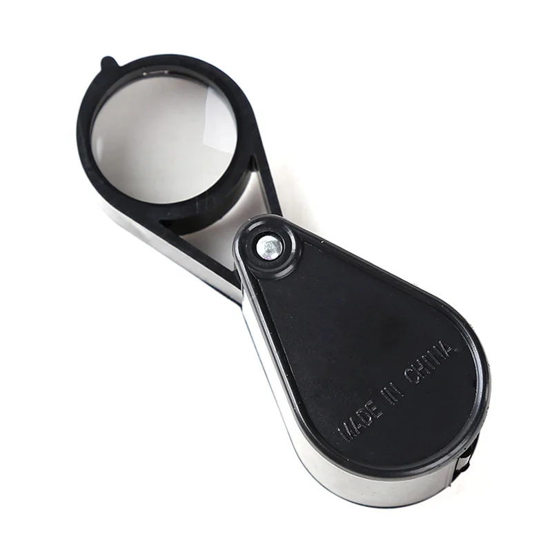 Handheld 30Mm Double-Open High-Definition Folding Optical Lens 10X Magnifying Glass Equipments Triplet Jewelers Eye Glass