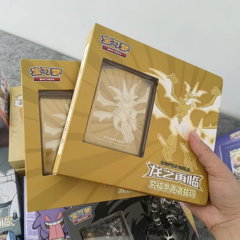 

Оригинальная карта Pokemon Ptcg, упрощенные китайские настоящие драконы, возвратная подарочная коробка, набор карт, пустое сиденье, Ultimate Necrozma, подарочная коробка