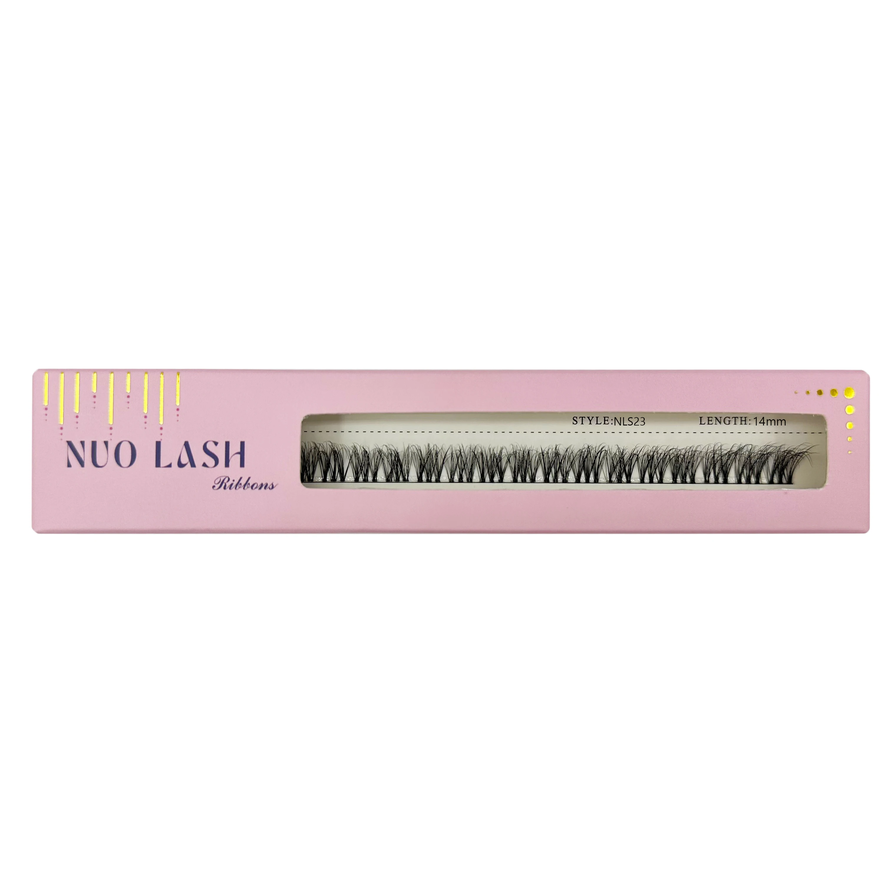Nuo DIY Individuele Wimperverlenging Herbruikbare Strip Clusters Lash Lijmgebaseerde Piekerige Pluizige Natuurlijke Wimpers Groothandel Private Label - afbeelding 1