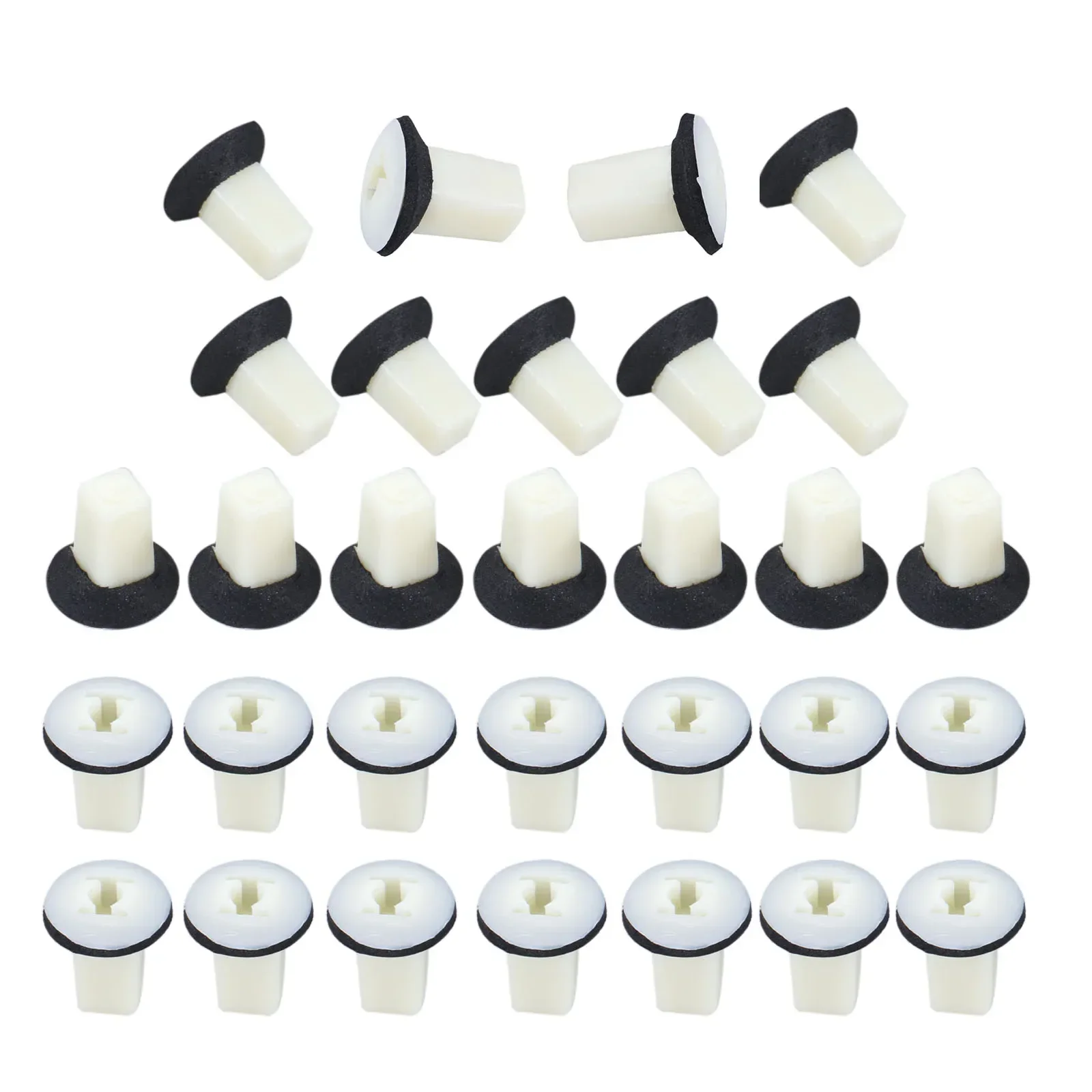 Clips para ojales, tuerca de sujeción con remache para Eclipse Endeavor Galant Lancer Mirage Outlander MU 480034   MU 480032   Fijación automática 30PCS