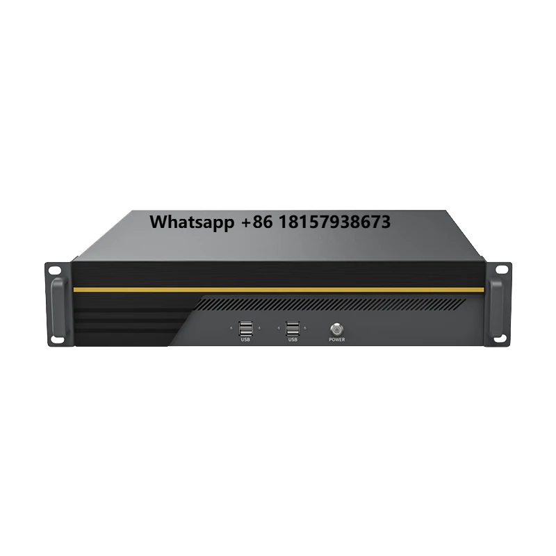 

2U Rack Server Industrial Computer With Xeon E5 2650V4 6x2.5GE I226V 64GB RAM 1TB SSD Compatible Linux Win VM PVE BKHD-C612NP-6L