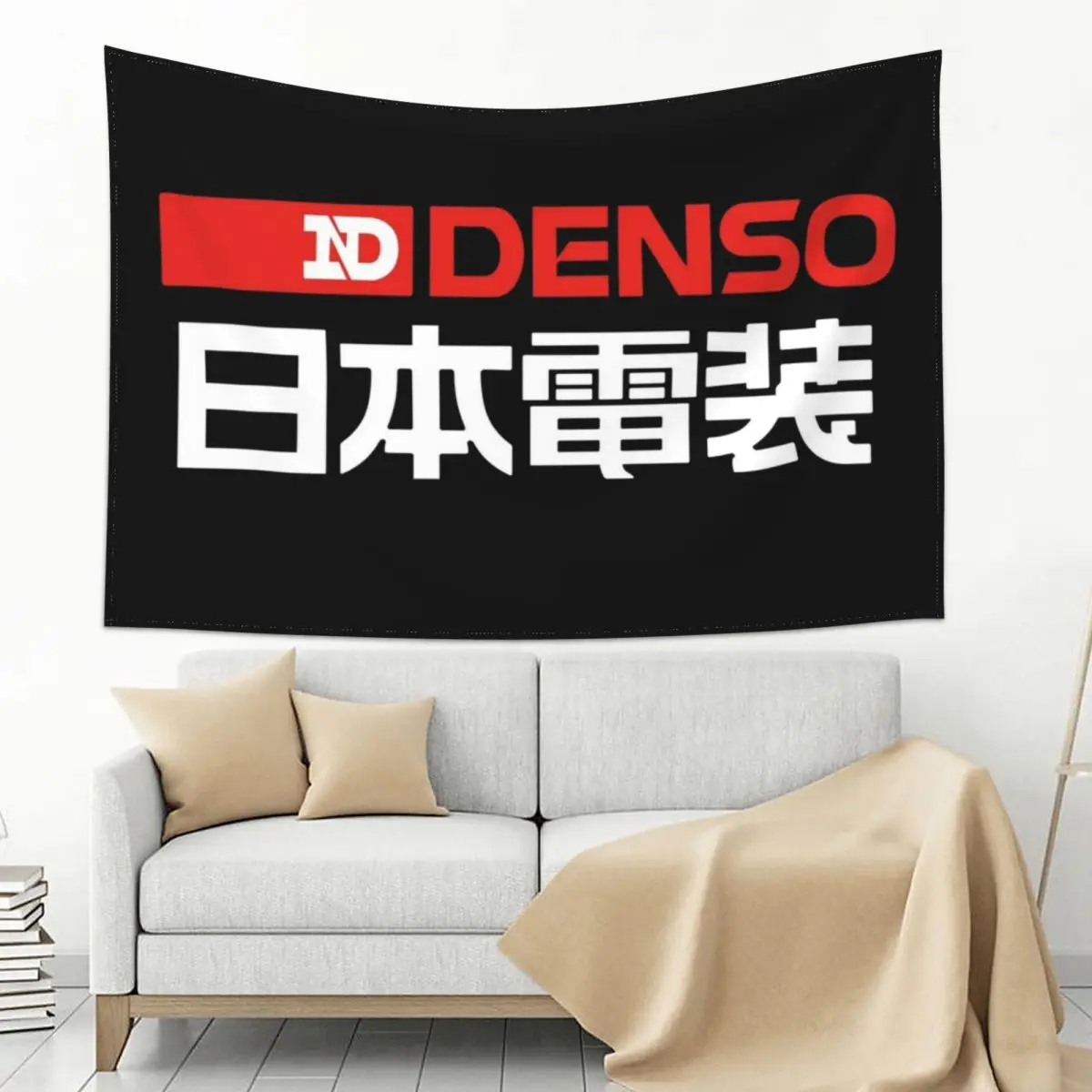 

ND Nippondenso Spark Plugs Tapestry Room Decorator Decoration Bedroom Room Decore Aesthetic Tapestry