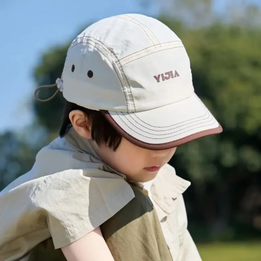 

Cute Quick Drying Children Baseball Cap Breathable Patchwork Sun Hat Thin Polyester Peaked Hats Daily