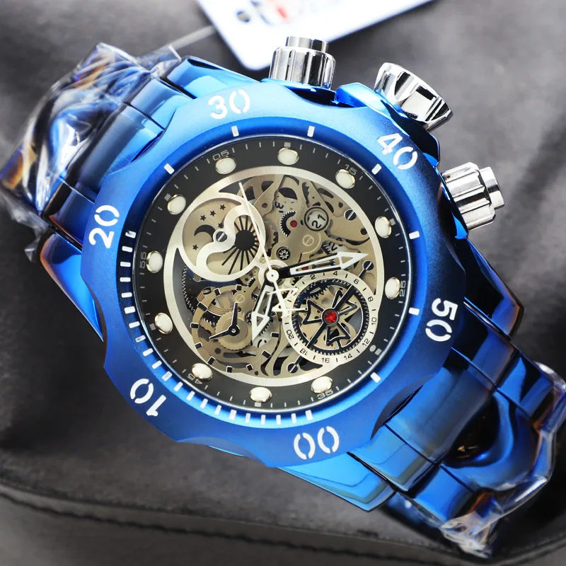 2024Summer NAPEC South America Brazil Hollow Mechanical Style Sports Large Dial Quartz Watch