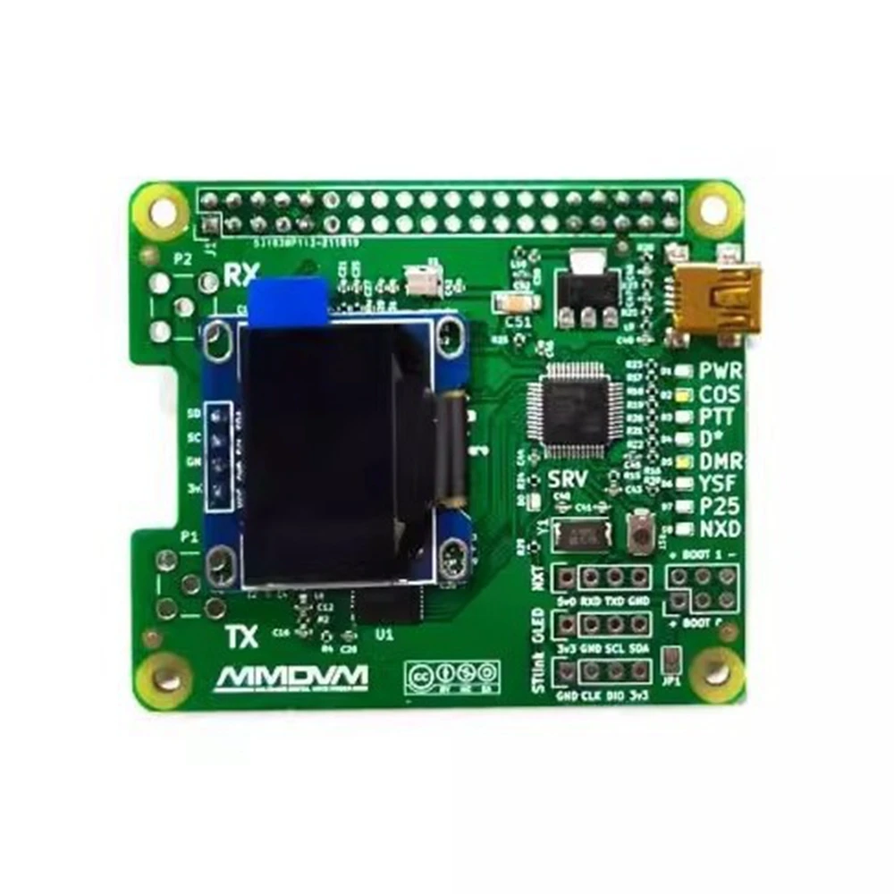 MMDVM motherboard Raspberry Pi hotspot board Duplex with screen antenna