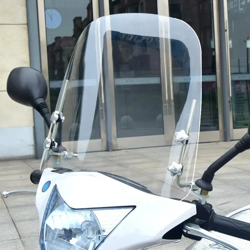 高精細透明フロントガラス-電動スクーター・バイク用-耐候性・防風シールド-保護カバー