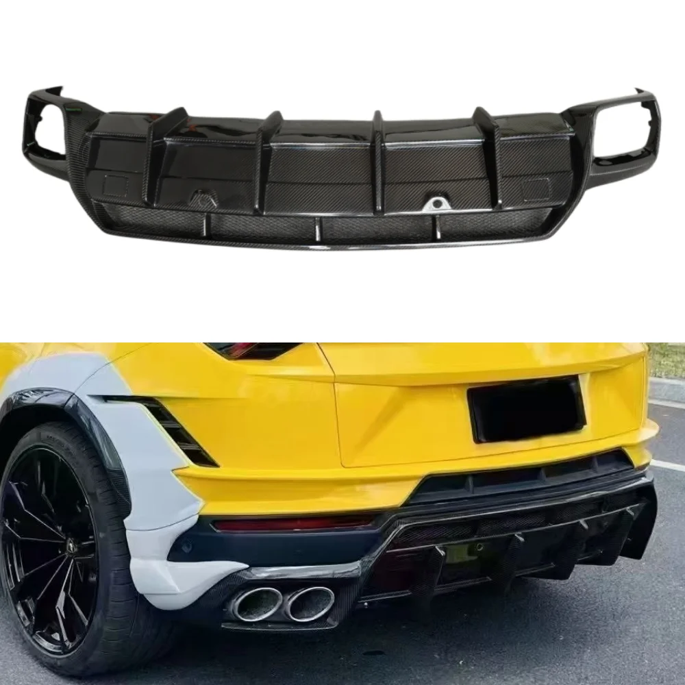 Customized Lightweight Rear Bumper Lip Car Kit for Lamborghini URUS S Upgraded 1016 Style Carbon Fiber Rear Diffuser Body Kit