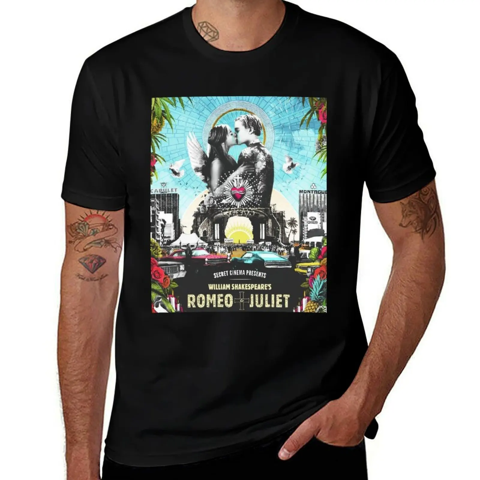 Romeo and Juliet T-Shirt Vintage Print Crew Neck Tee