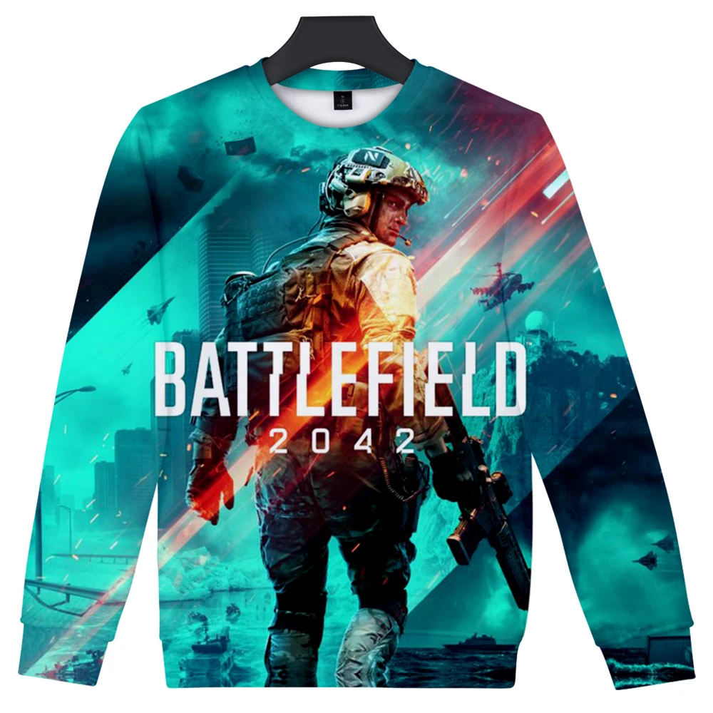 

Hip Hop Popular Comfortable Game Battlefield 2042 3D print Round Neck Sweatshirt Men/Women Adult/Child Round Neck Sweatshirts