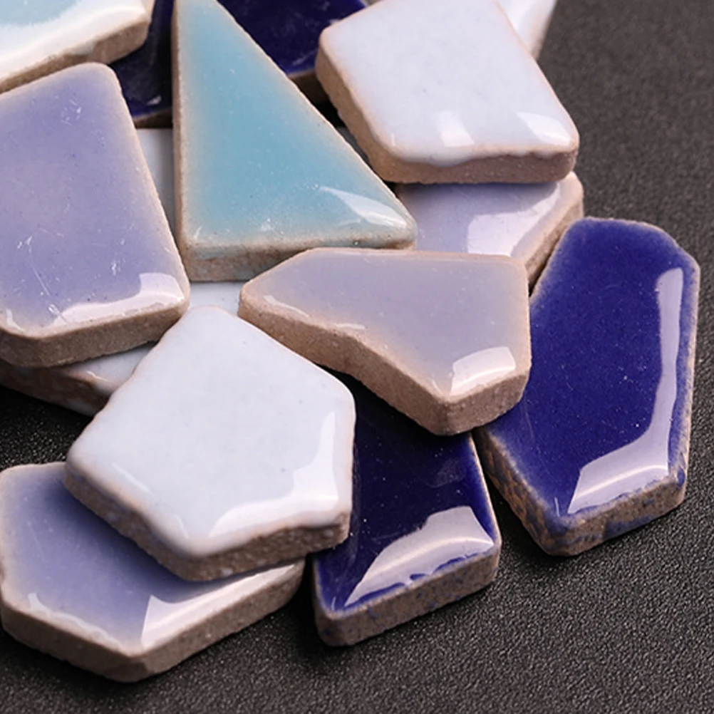 

400g Ceramic Mosaic Tiles DIY Irregular Pieces Warm Element Home Decor Craft Projects Tiles for Crafts Ceramic Pieces
