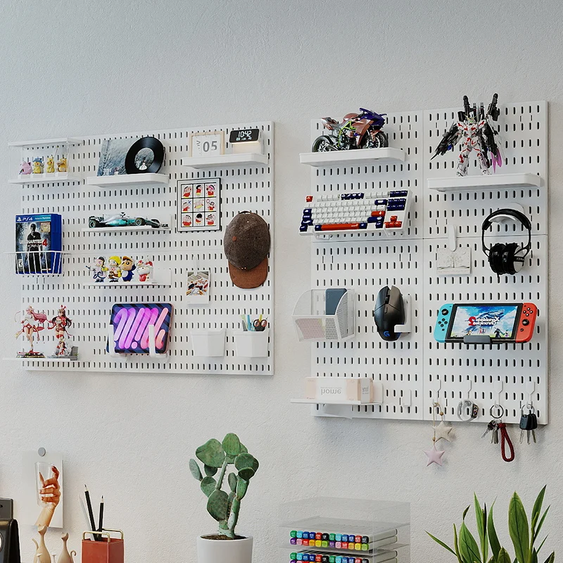 Gaming Pegboard Punch Free High Load DIY Wall Board for Game Peripherals Desktop Gadgets Small Ornaments