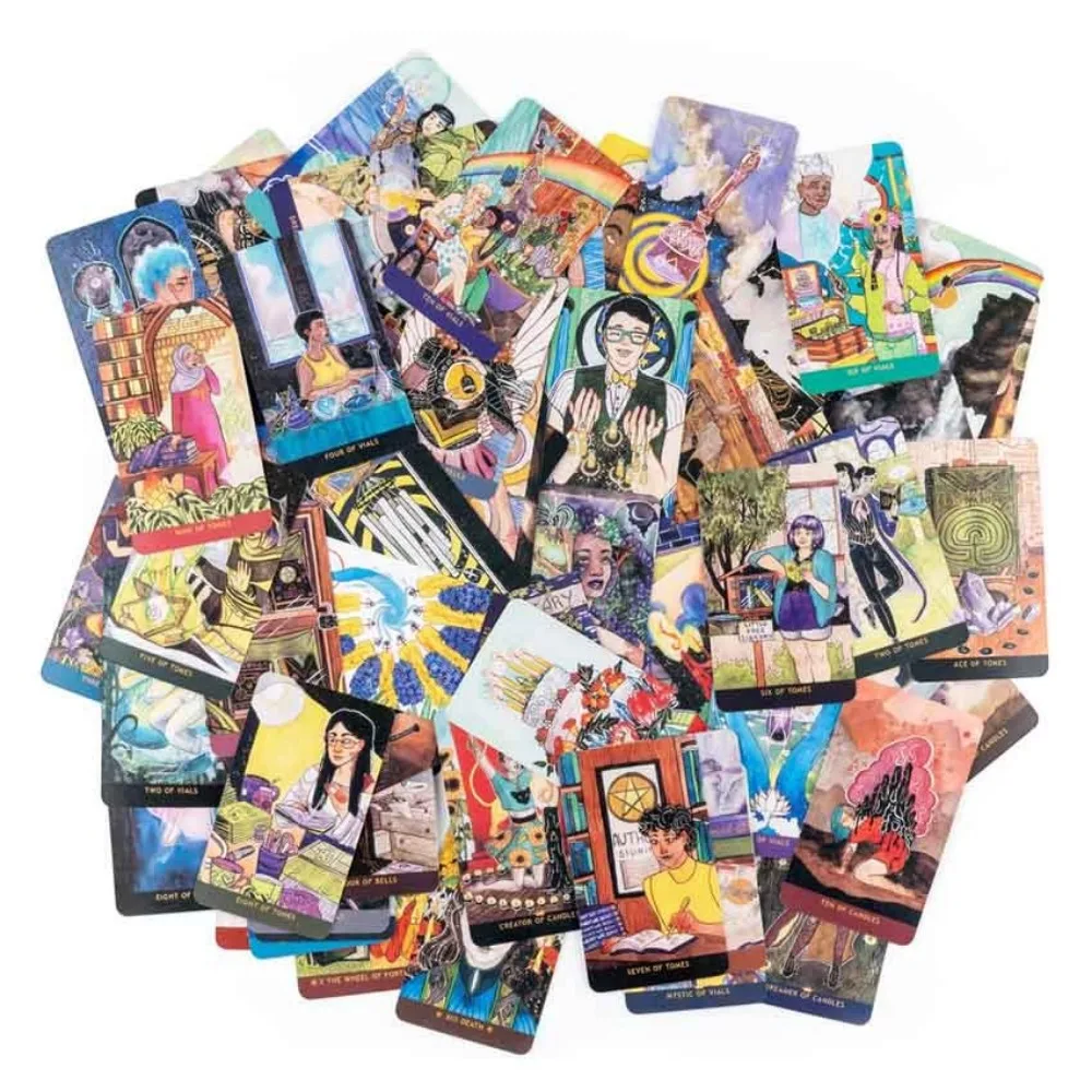 10.3*6cm 79pcs The Numinous Tarot Card Games Rendered In Beautiful and Luminous Watercolor and Inks